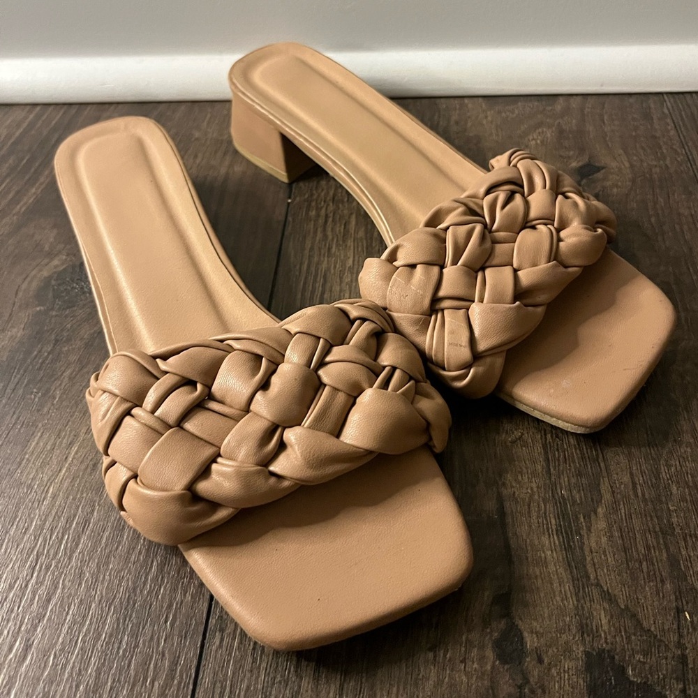 Small Heel Braided Shoes